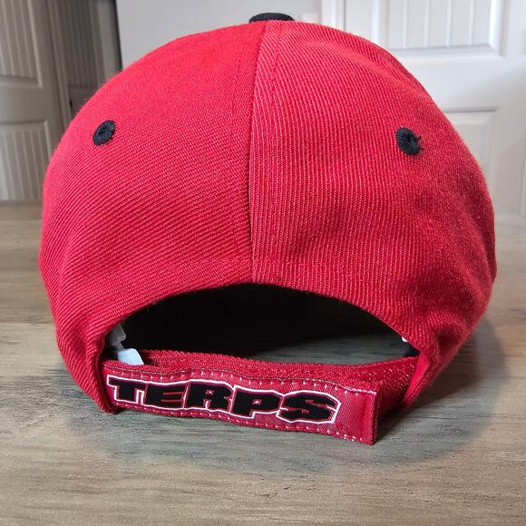 Vintage Maryland Terrapins Strapback Hat Cap Red NCAA Adjustable Wool ACC Terps - Picture 5 of 10